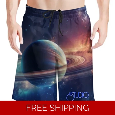 Le Studio Saturn 2 Beach Shorts